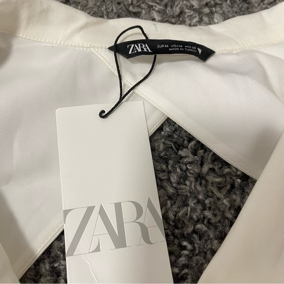 NWT cream / white Zara dress - Picture 3 of 6